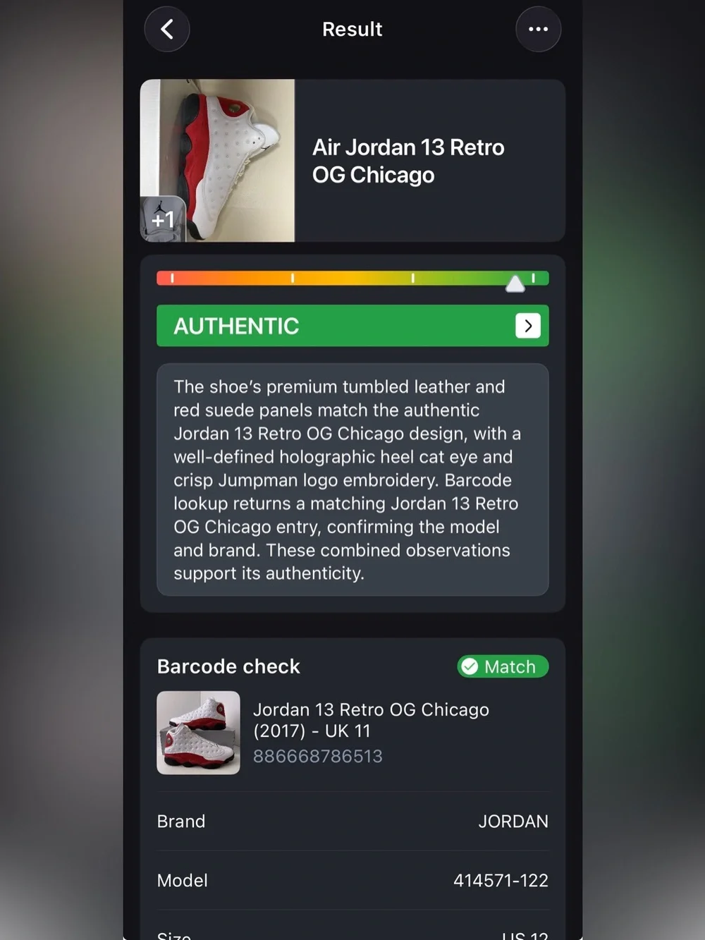 Men’s Jordan retro 13 (Chicago)